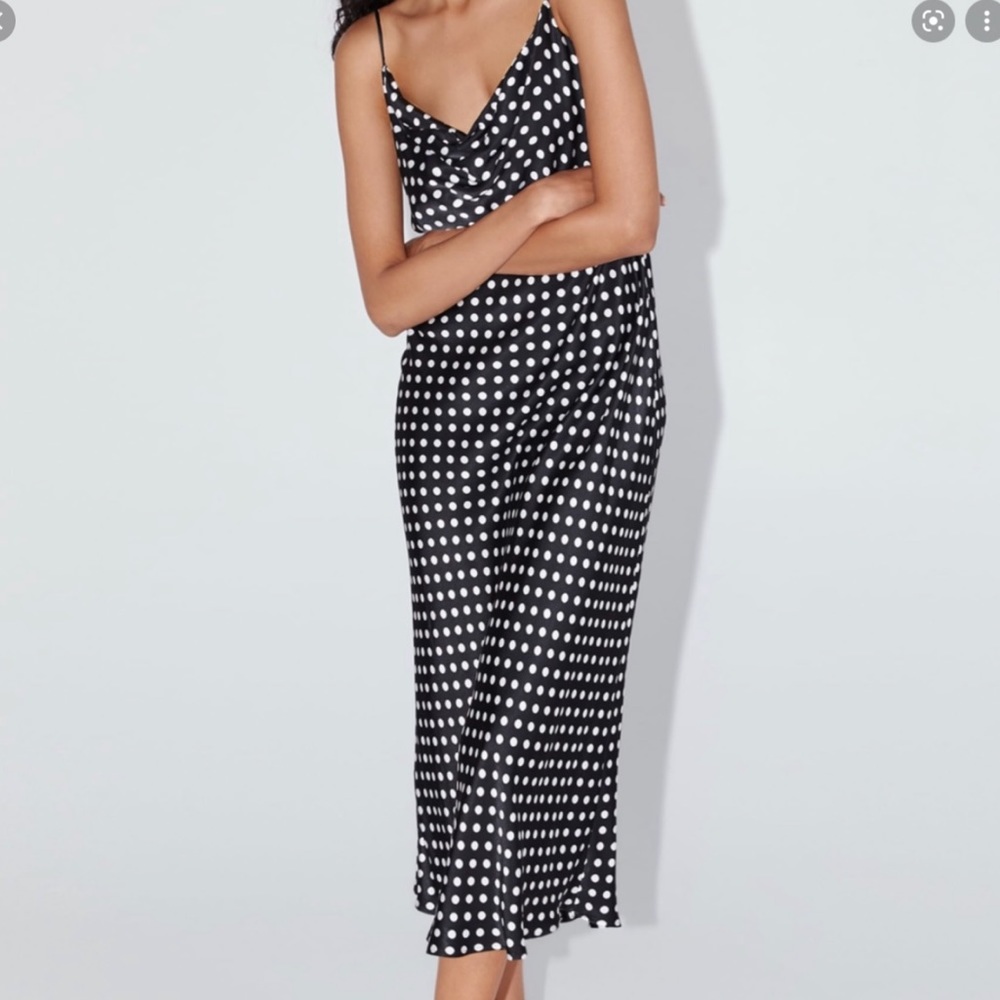 NWT Polka Dot Zara Slip Dress Size L